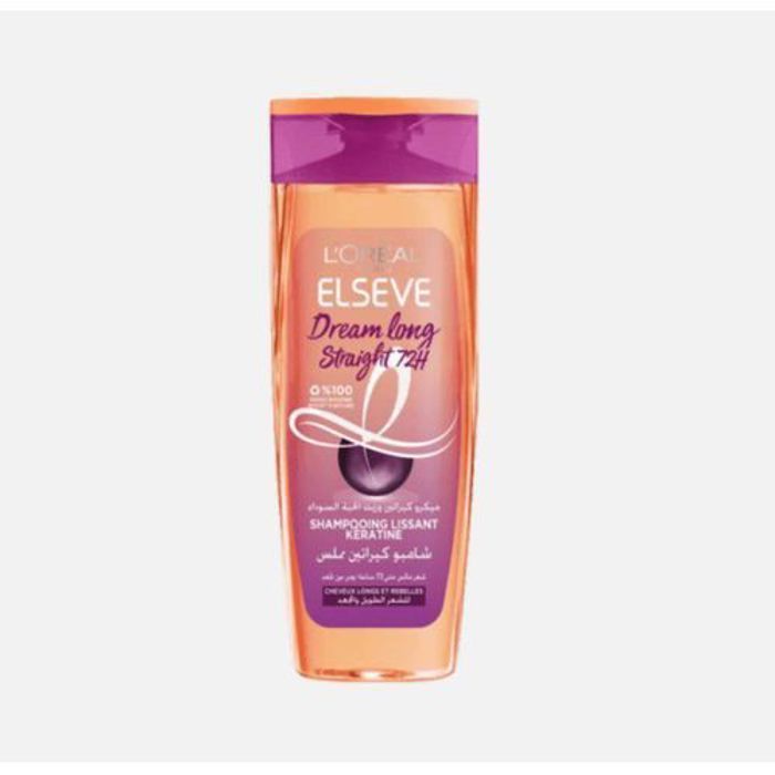 Elsève Dream Long Straight - Shampooing pour cheveux longs anti-frisottis - 600ml