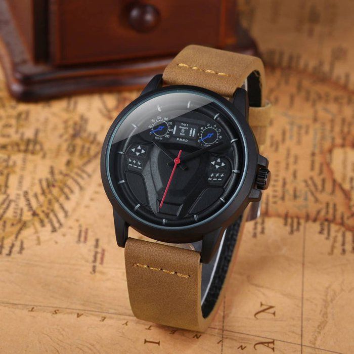 Montre à Quartz - CE102 - Homme - Design Épuré - Bracelet Confortable - Usage Quotidien