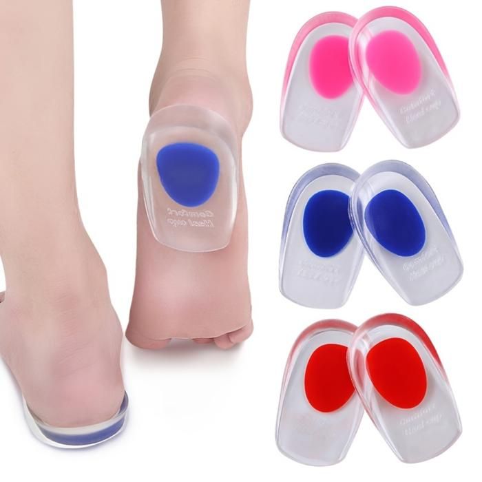 Semelles en gel silicone pour apaiser les douleurs plantaires (Couleur aléatoire)