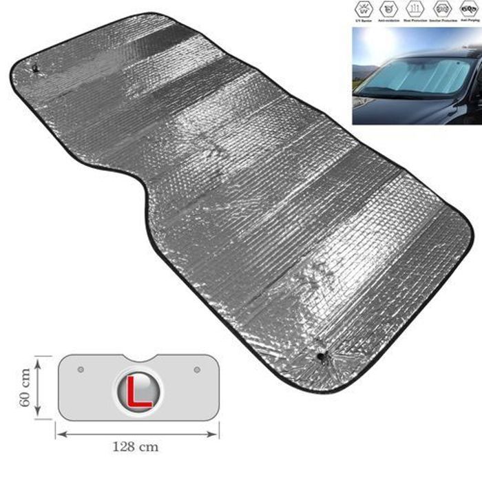 Pare-Soleil Avant Aluminium pare-brise de voiture protège tableau de bord siège
