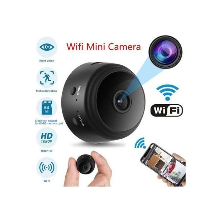 Mini caméra de surveillance Ip wifi HD , sans fil, avec détection de mouvement
