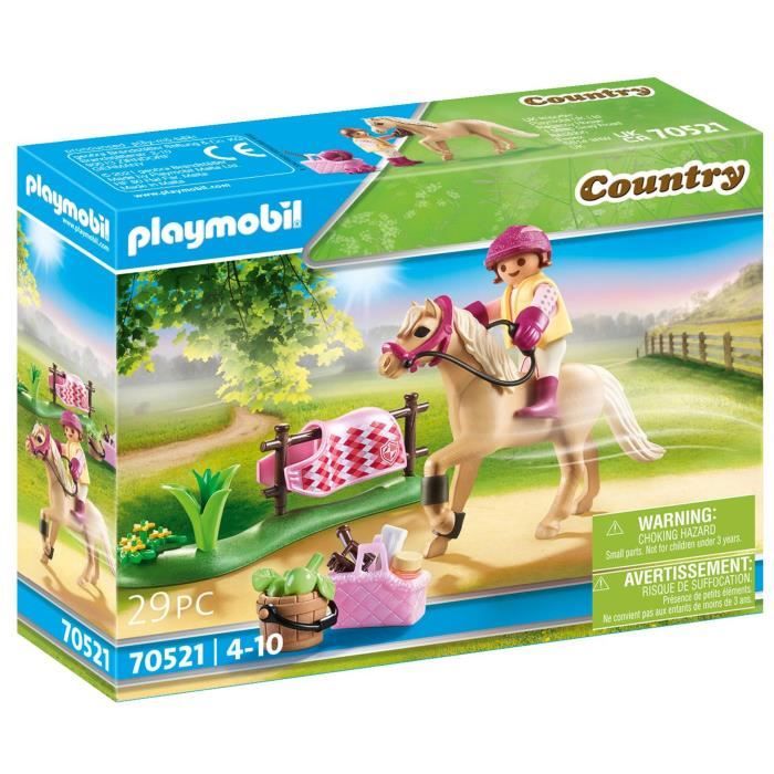 Country Cavalière avec poney beige