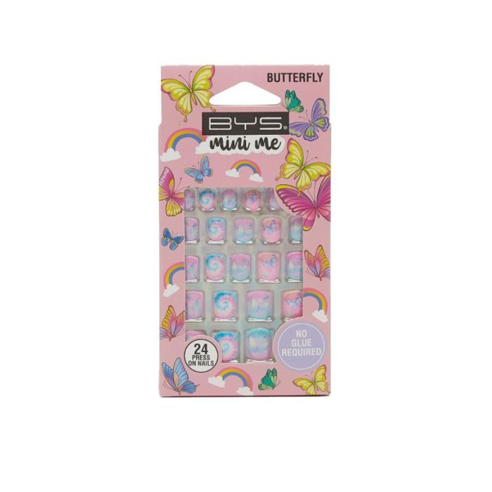 Faux Ongles - BYS - Mini Me - Pastel Party - 24 pièces - Facile à utiliser