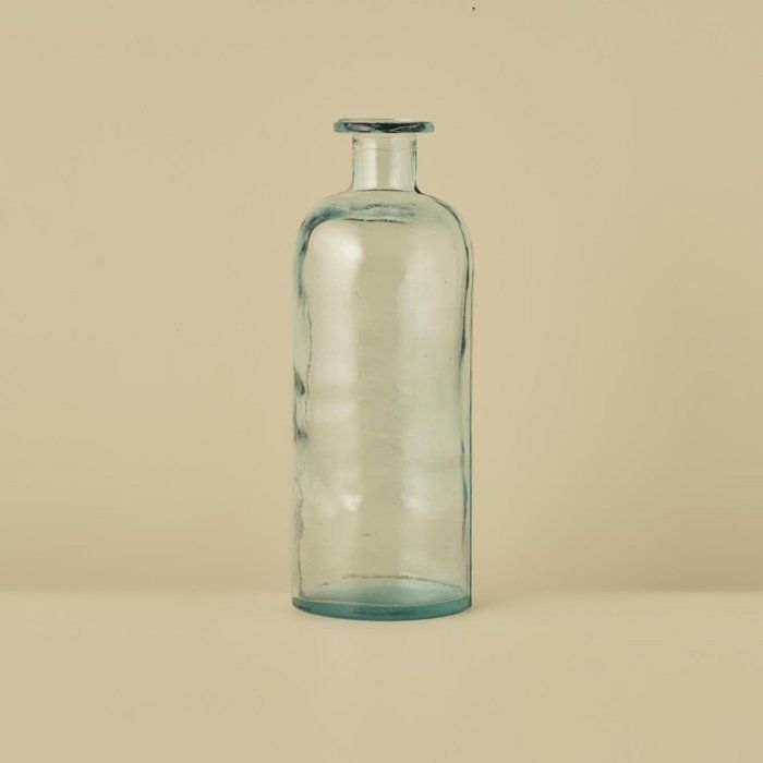 Vase en verre recyclé Evelyn naturel (5x28 cm)