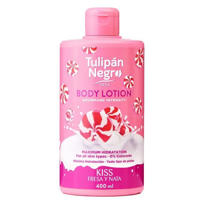 Tulipàn negro lotion corporel fraise et crème 400 ml