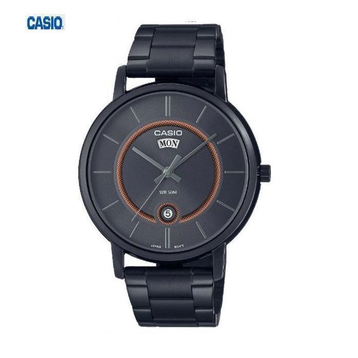 Casio Montre Homme Bracelet métal 3 aiguilless Étanche WR50M-mtp-b120b-8avdf