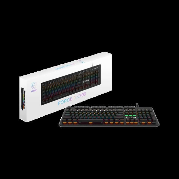 Clavier - MSI - FORGE GK300 - Mécanique - Rétroéclairé - QWERTY