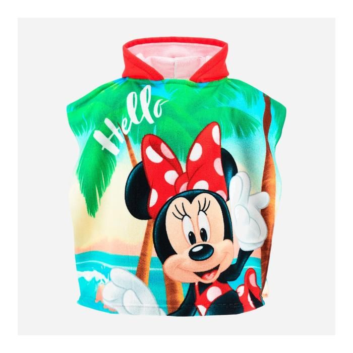 Cape de bain à capuche Minnie 55x110 cm