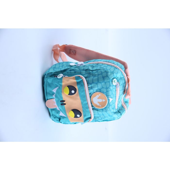 Sac de goûter - AUCHAN - 30 cm - Cape intégrée - Motif monstre - Résistant