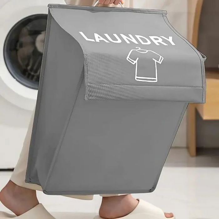 Panier a Linge Mural Etanche – Pliable, Grande Capacite & Gain de Place