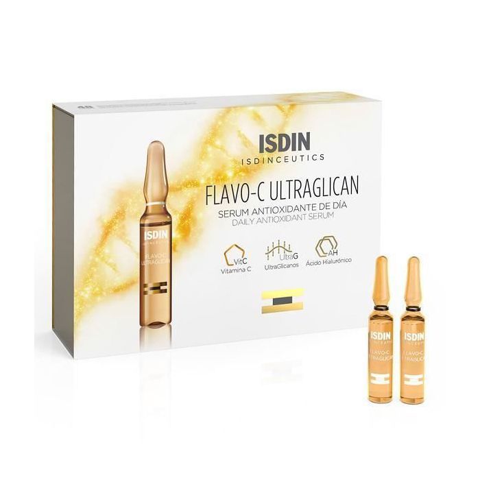 Ampoules - Isdin - Flavo-c Ultraglican - 30 x 2 ml - Sérum antioxydant - Tous types de peau