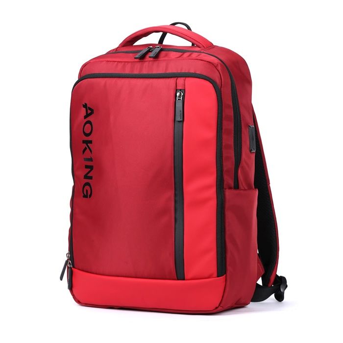 Sac à dos - Aoking - SNX6082 - Léger - Port USB - Rouge