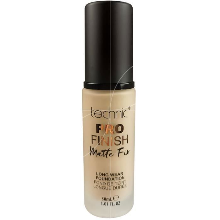 Fond de teint - TECHNIC - Pro Finish Matte Fix - Longue Durée - 30ml - Porcelaine