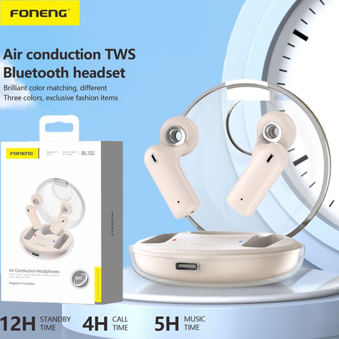 ÉCOUTEUR TWS sans fil Bluetooth À CONDUCTION AÉRIENNE BL132 , Mini casque d'écoute
