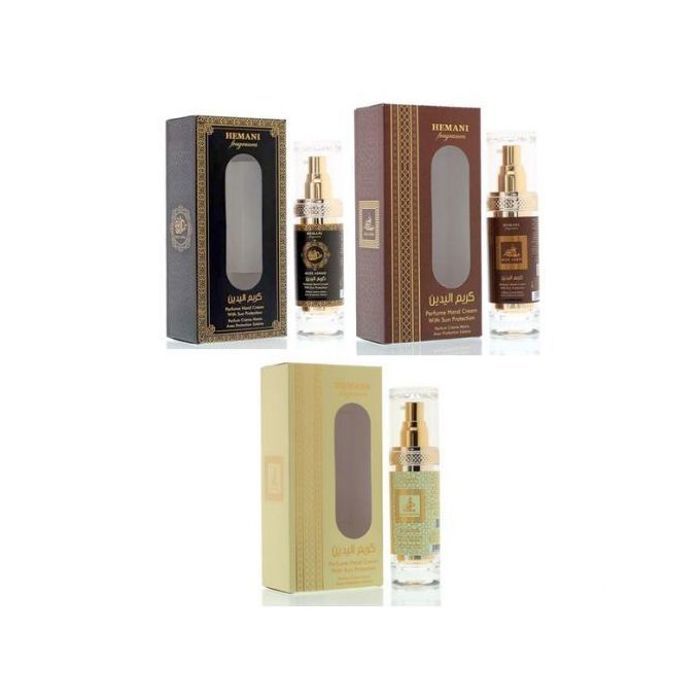 Pack soins Crèmes pour les mains & Lotions 3x1 a base musc et amber oud