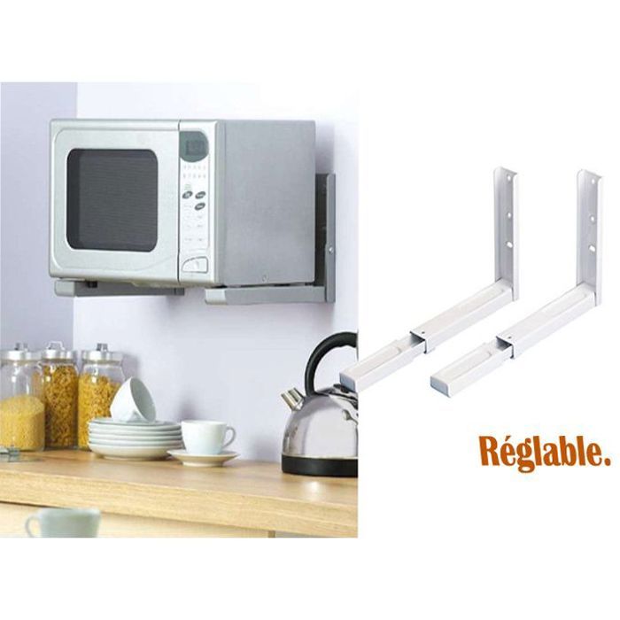 Etagère murale extensible pour four et micro-ondes