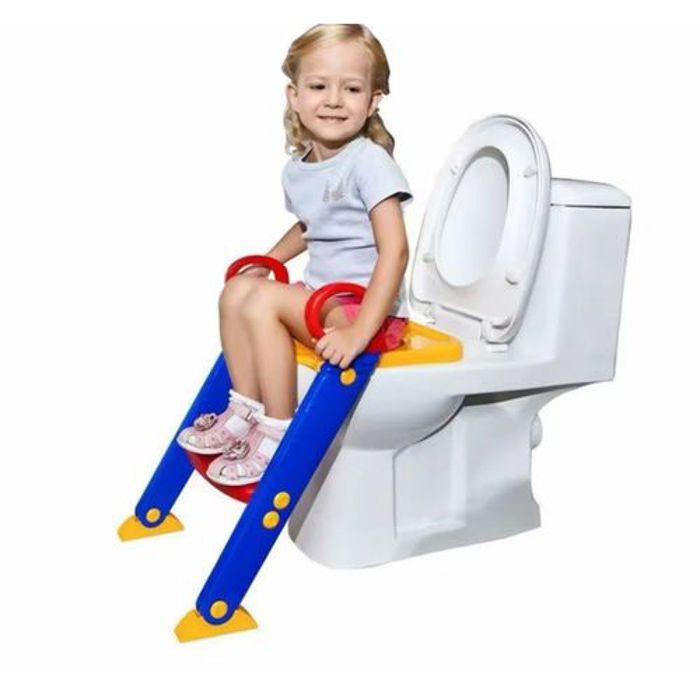 Chaise de Toilette pour Enfants avec Coussin et Échelle