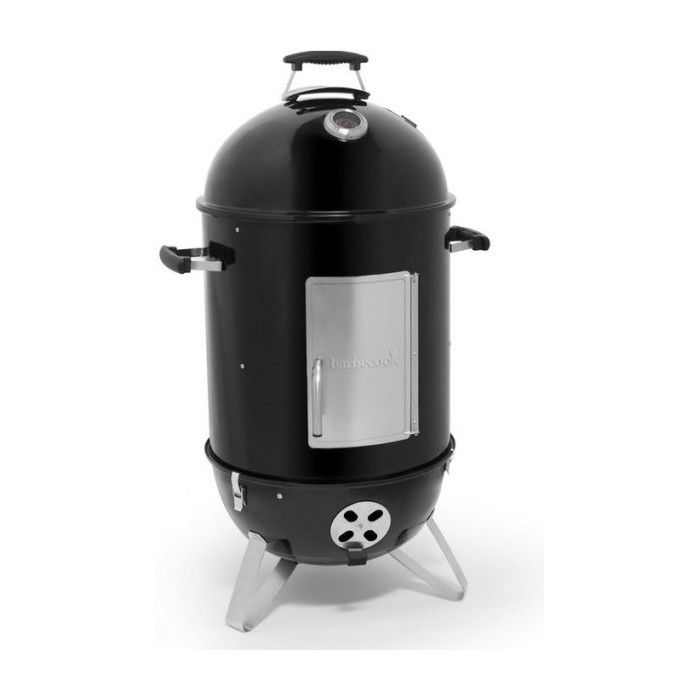 Barbecue - BARBECOOK - OSKAR M - Fumoir polyvalent - Bois - 99 cm de hauteur de cuisson