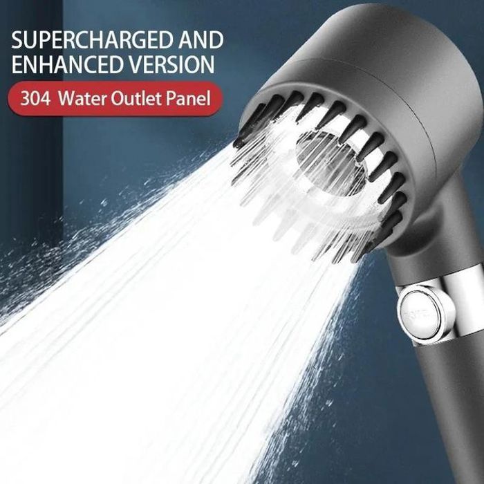 Pommeau de douche haute pression à 3 modes réglable avec filtre d'eau