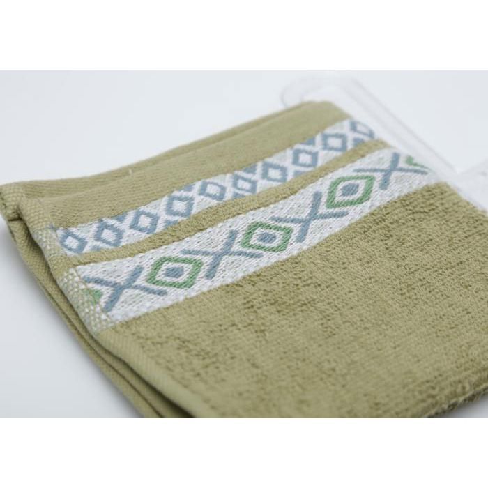 Serviette main - Berbère - Olive - 450G/M2 - Ultra-absorbante - 30x30 cm