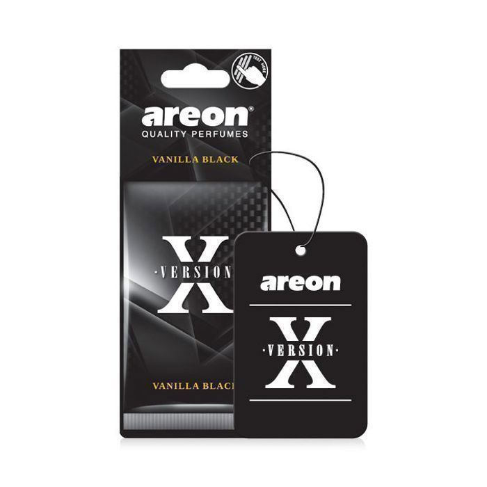 Désodorisant pour voiture - Areon - Dry X - Vanille Noir - Longue durée - Design élégant