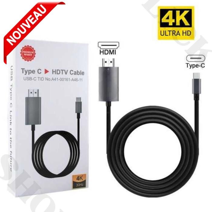 Adaptateur USB Type-C 3.1 To HDMI Adapter / HDTV 4K  2 Metre 30 Hz