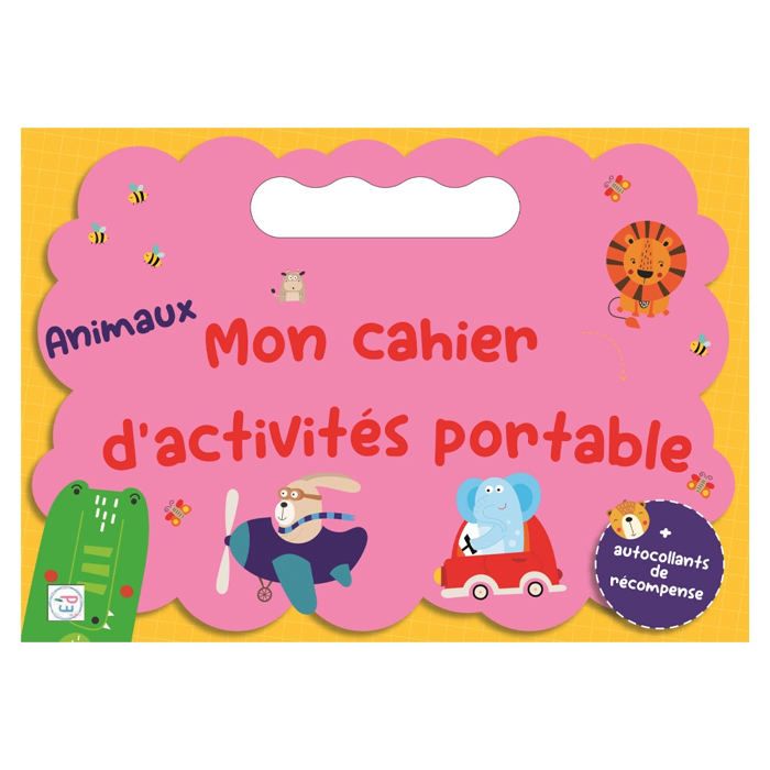 Cahier d'activités portable - GENERIC - Animaux - Multicolore - Mixte - Enfant