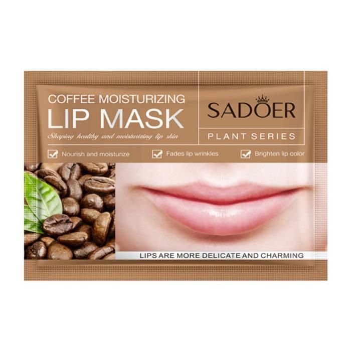 SADOER Masque pour Les Lèvres Hydratant Lip Mask Coffee - 8g