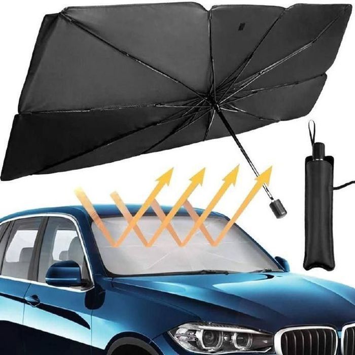Pare-Soleil Voiture - Pare-Brise - Protection Solaire - Noir