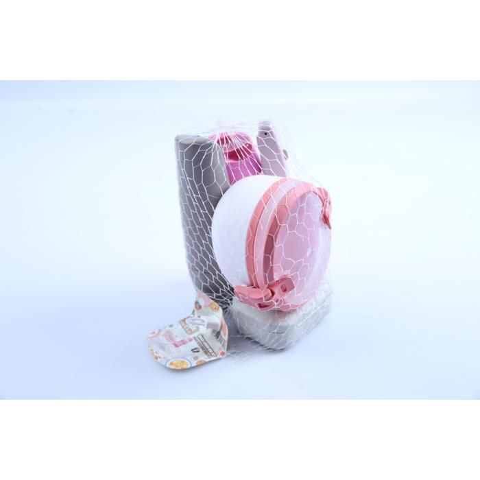 Set goûter - Multicolore - 5 pièces - Boîte repas - Gourde - Accessoires inclus