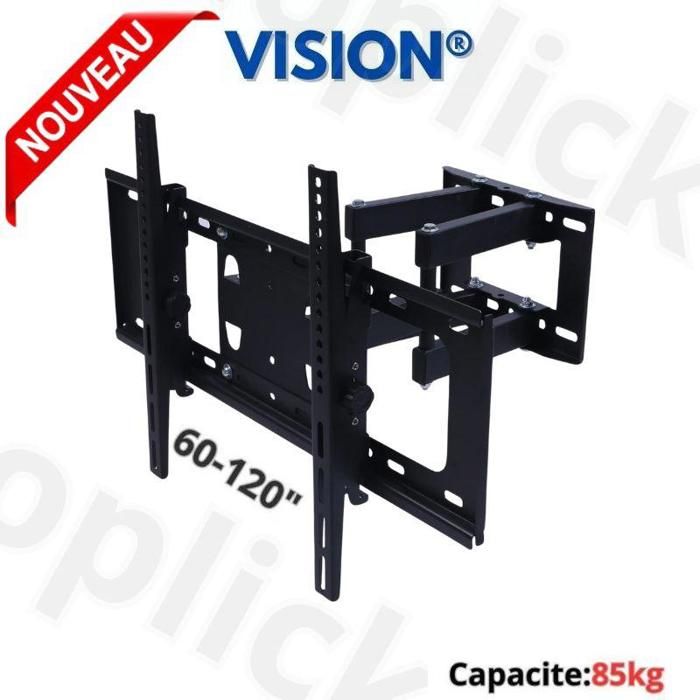 Support mural tv pour téléviseurs tv LCD LED à écran plat de 60" à 120". 85kg