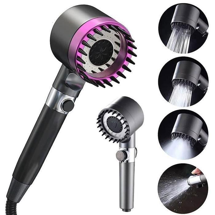 Pommeau de douche haute pression aux multiples fonctionnalités