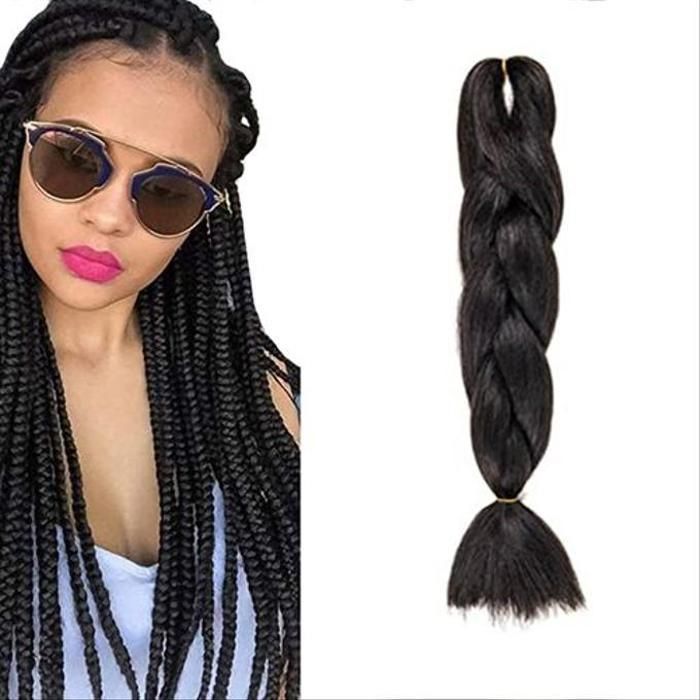 Extension de cheveux tressés - MARQUE - Modèle - Noir - Adulte - Femme