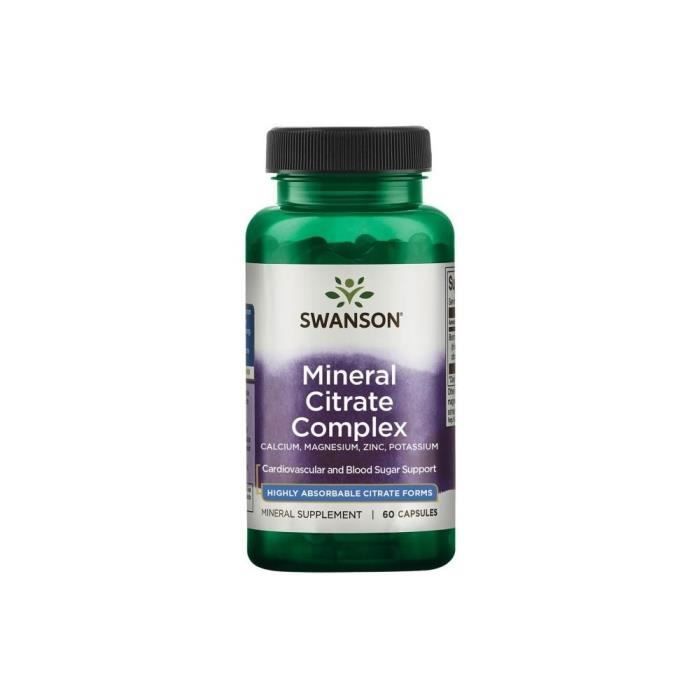 Compléments alimentaires Multimineral Citrate Complex BI7215 , Swanson,