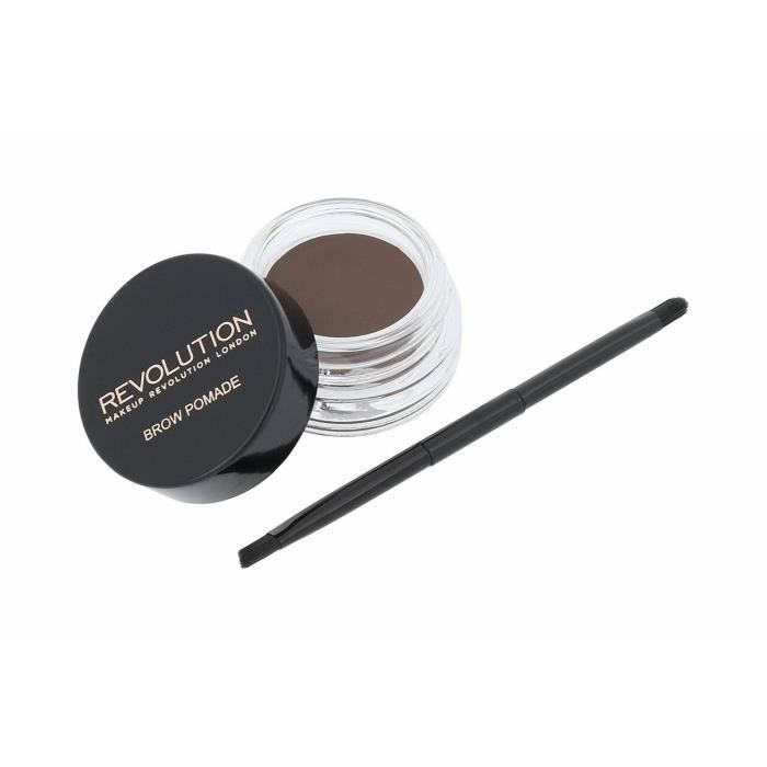 Pommade à sourcils - Makeup Revolution - Brun Foncé - Gel et Pommade - 2.5g - Maquillage