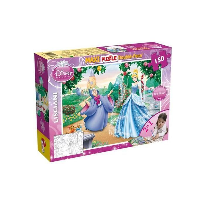 Puzzle - Lisciani - Cendrillon - 150 pièces - Double Face - 70x50cm