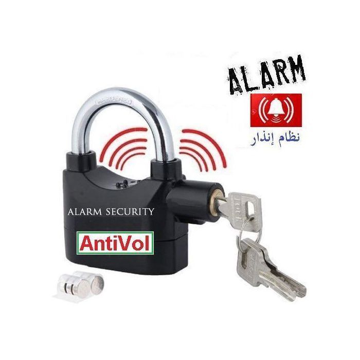 Cadenas Antivol // Serrure + Alarm lock Multifonction 2x1 Pour Vélo Moto Magasin