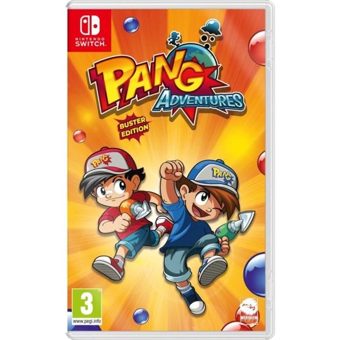 Arcade - Nintendo Switch - Pang Adventures - Co-op locale - 3 modes différents - Lance-flammes