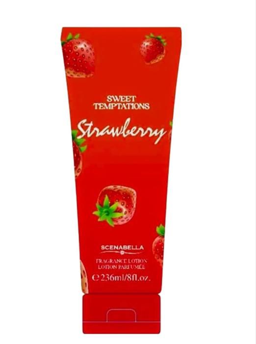 Lait de corps gourmand aux Fraise juteux.Lotion parfumée.