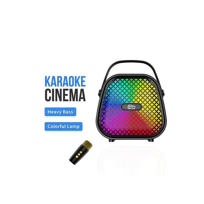 Mini Enceinte Bluetooth  de haute qualité éclairage LED coloré,Karaoke  avec microphone