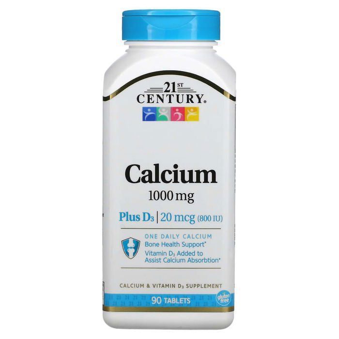 Calcium Plus D3, 1000 mg, 90 comprimés