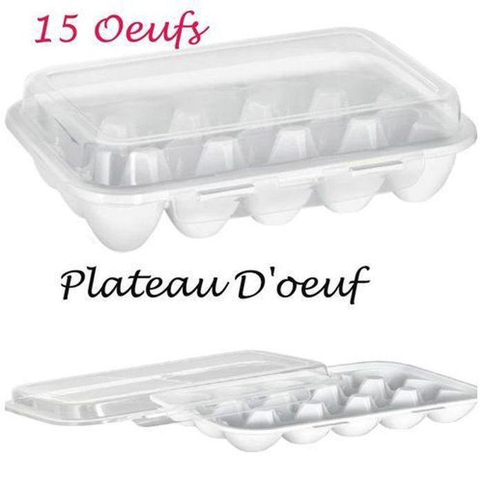 boîte de stockage d'oeufs en plastique pour réfrigérateur