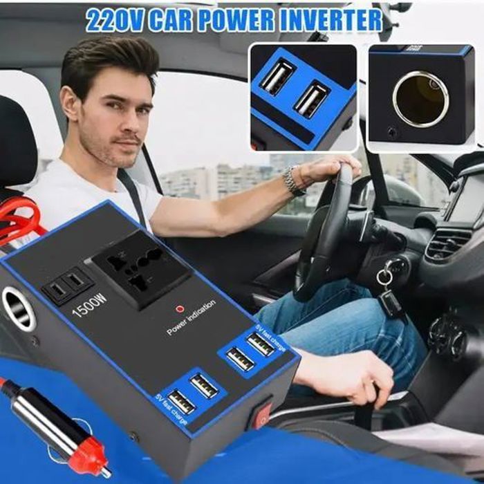 Onduleur de puissance 12V 24V à 220V pour voiture, accessoires automobiles