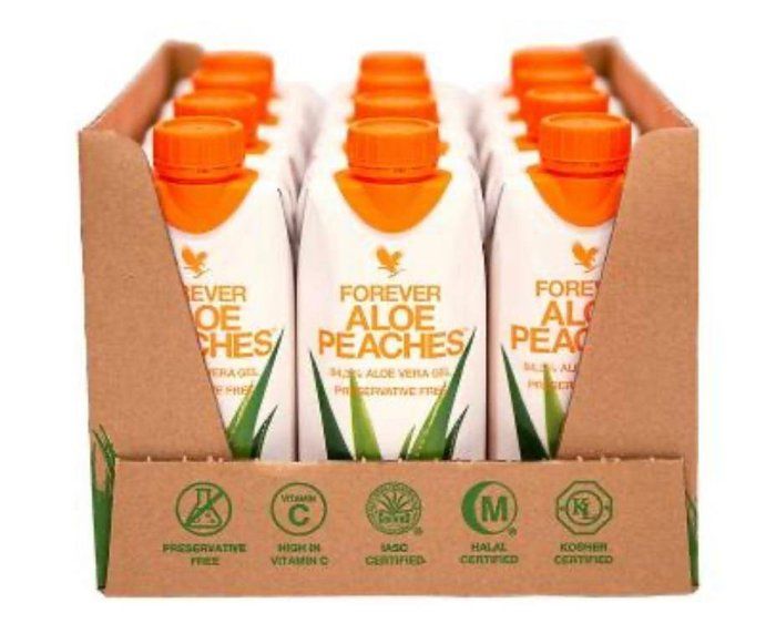 FOREVER ALOE PÊCHE 330 ML / PACK Mini Aloe pêche* 12