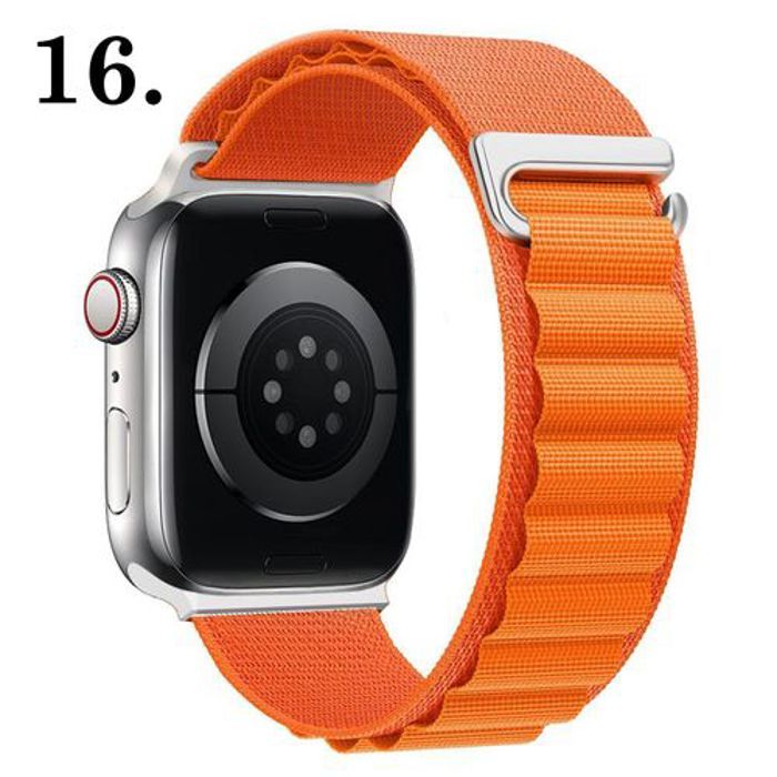 Bracelet de Sport - Alpine - Loop Nylon - Compatible Apple Watch Ultra 49mm - Ajustable - Respirant