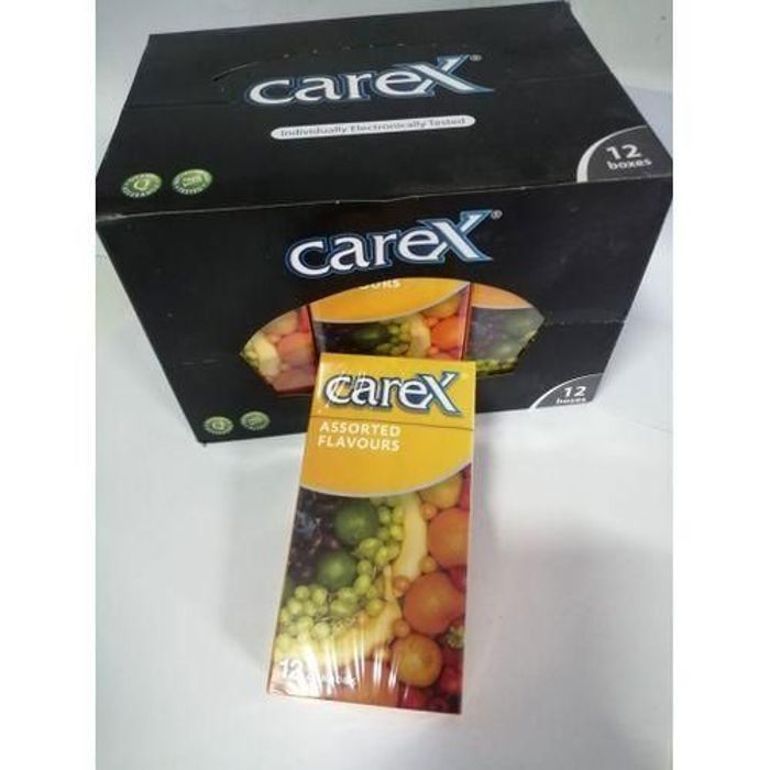 Carex – 12 boîtes de 12 préservatifs assorted flavours