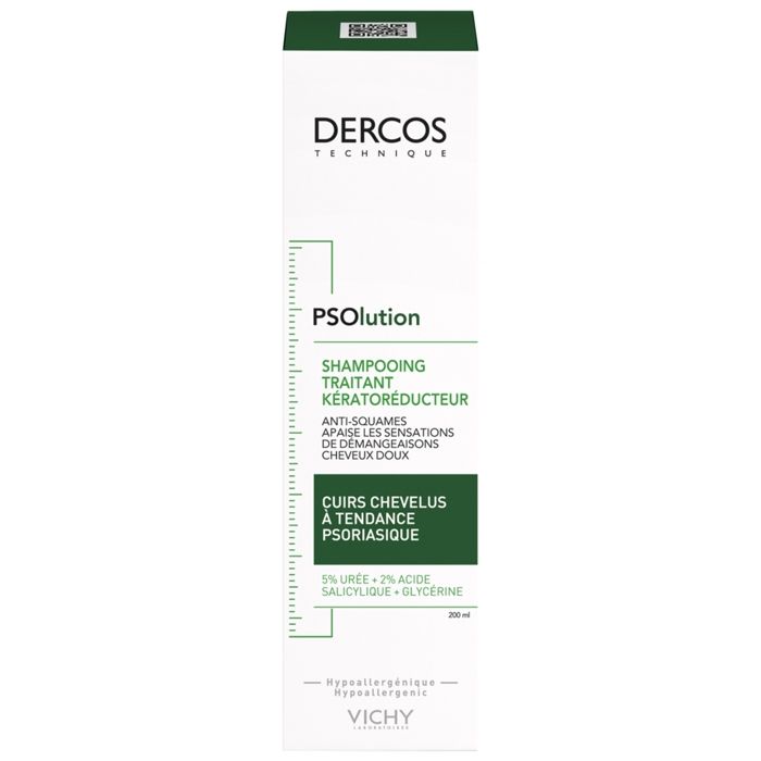 Vichy Dercos Shampooing Traitant Kératoréducteur PSOlution 200ml