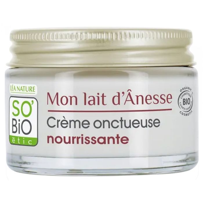 Crème nourrissante Lait d'ânesse - SOBIO - 50ML - Peaux sèches et très sèches