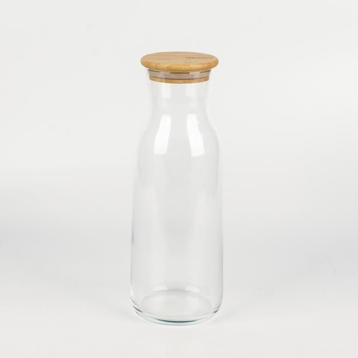 CARAFE EN VERRE AVEC COUVERCLE BAMBOU TAKTIK 1,1 L