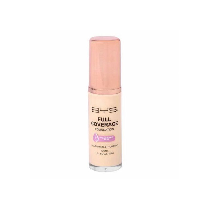 Fond de teint - BYS - Full Coverage - Ivoire - Fini mat naturel - Tous types de peau